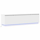 vidaXL meuble TV 180 x 38 x 49 cm blanc bois d'ingénierie