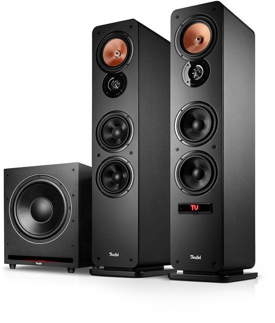 Teufel Ultima 40 ACTIVE 3 Club Edition - 2.1 Actieve Vloerstaanders met Subwoofer, Bluetooth, 260W, Zwart