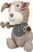 Flamingo Jouets pour chien – Libar Chien Brun – avec corde solide et couineur – jouet interactif pour chien – 27cm