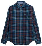 Superdry Houthakkershemd Marineblauw Katoen Geruit XXL
