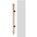 Viefe KUMO WOOD BIG ONE Poignée de tirage en bois et aluminium, chêne + titane noir - 1056 mm - Double face (1 paire)