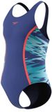 Speedo H-Boom Splice Muscleb 1P Meisjes Badpak - Marine/Blauw - Maat 128