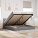 Prolenta Maison Exclusive - Ottomaans bedframe met taupekleurige matras, 180x200 cm, textiel