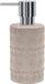 Spirella Zeepdispenser Relief | vloeibare zeepdispenser | porselein | 300 ml | duurzaam en robuust | beige