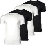 GANT T-shirt C-NECK T-SHIRT 4-PACK Zwart/Wit L