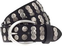 Vanzetti Leren Riem Hollywood Boulevard 35mm Full Leather Belt W100 Black Zwart