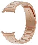 Wigento Samsung Galaxy Watch Ultra 47mm: RVS-band met drie schakels, rosé goudkleurig
