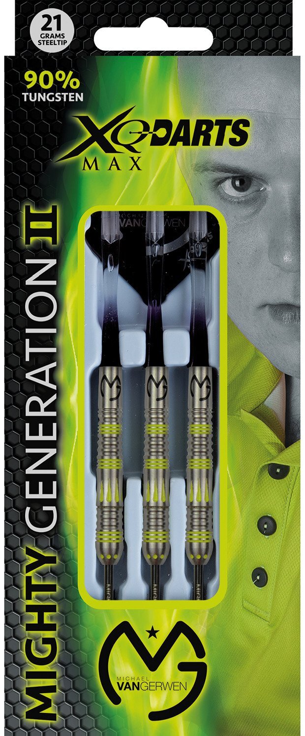 XQMAX Michael van Gerwen Mighty Generation 2.0 steeltip-dartpijlen