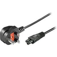 PremiumCord - Voedingskabel - IEC 60320 C5 naar BS 1363 (M) - 230 Volt wisselstroom V - 2 m - zwart - Verenigd Koninkrijk