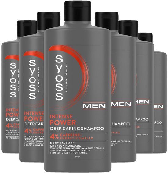 Syoss Men Power Shampoo - 6x 440ml