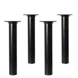 Amig - Set van 4 Ronde Meubelpoten - 30X100 cm - Staal - Zwart