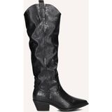 Notre-V 0601-09 Laarzen - Imitatieleer - Dames - Zwart - Maat 36