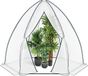 Famanu - Folienkas - Protection des plantes contre le froid et les intempéries - Plastique durable - Blanc 1 pièce