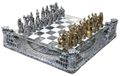Merkloos Romeins Rijk Schaakbord - Schaakset Romeins Rijk - Glas - 40 x 40 cm - Zwart en wit - Colosseum