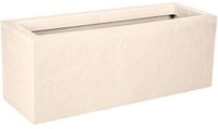 EDA Bloembak Plantenbak 25 liter - 59 x 19,5 cm - Hoogte 22,8 cm - Beige