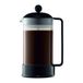 Bodum 1548-01SA-10 Brazil koffiezetapparaat van kunststof, 8 kopjes, zwart