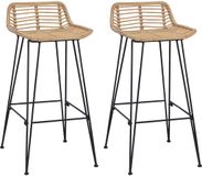 vidaXL Barkruk 44 x 46 x 91 cm Staalstaaf Dia, 10mm