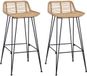 vidaXL Tabouret de bar 44 x 46 x 91 cm Barre d'acier Dia, 10mm