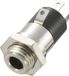 TRU COMPONENTS 718612 Jackplug 3.5 mm Bus, montage vertical Nombre de pôles : 4 Stéréo Argent 1 pièce(s)