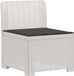 vidaXL Tuinbank met Kussen Rieten Look PP Wit