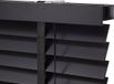 Dutchblinds Stores en persiennes en bois 50mm - Noir - 130 x 250 cm - Décoration de fenêtre sur mesure