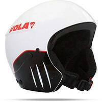 Vola FIS Tech Unisex helm voor volwassenen, wit/rood, XS (52)