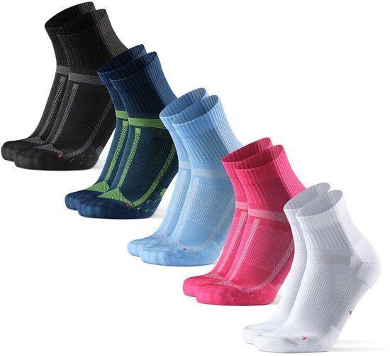 DANISH ENDURANCE Hardloopsokken voor Lange Afstanden - Blarenbescherming - Unisex - 5 paar - 35-38
