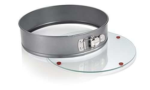 Tescoma Delicia taartvorm om te openen, Ø 28 cm, met glazen bodem, metaal