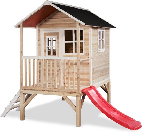 EXIT Loft 300 Wooden Playhouse - Natural
