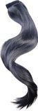 Merkloos / Sans marque BamBella Paardenstaart hair extentsions Zwart wrap around Synthetisch haar 61 cm