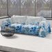 PETTI Artigiani Italiani Sprei voor tweepersoonsbed, motief koraal, blauw, 100% hypoallergeen, microvezel, 100% Made in Italy