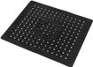 Merkloos Tapis d'égouttage antidérapant en silicone, découpable, noir - vaisselle, salle de bain, cuisine, jardin - 30 x 25 cm