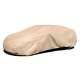 Budge Regenbarrière Car Cover Past Sedans tot 16'8" lang|Waterdicht |Ademend, tan (RSD-3)