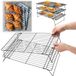 Grille de cuisson pour la pâtisserie - 3 niveaux - Pliable - Métal - Antiadhésif - Noir