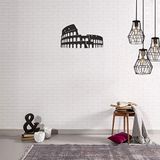 Homemania Wanddecoratie, staal, zwart, 48 x 0,15 x 28 cm