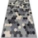 Rugsx Tapis HEOS 78537 gris / crème hexagone 120x170 cm
