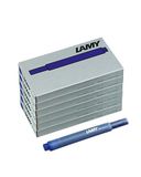 LAMY T10 set van 6 uitwisbare inktpatronen met grote inktcapaciteit - geschikt voor alle Lamy vulpenmodellen - Inhoud 1,25 ml per patroon - 5 stuks per verpakking - Inktkleur blauw