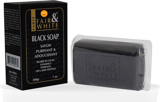 FAIR &amp; WHITE - BLACK SOAP 200GR