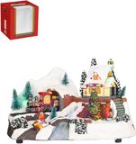 Luville Village de Noël - 30x19x18 cm - Plastique - Multi