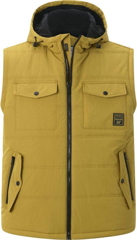 Jan Vanderstorm heren Outdoorbodywarmer - 58 - olijf - Plus Size