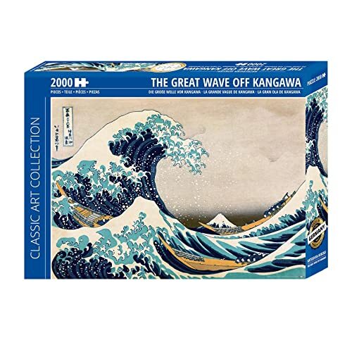 Close-up Great Wave Off Kanagawa Puzzel 2000 stukjes, Katsushika Hokusai (96,6 cm x 68,8 cm)