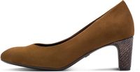 Tamaris Dames Pumps met blokhak, bruin (Cognac Comb), 37