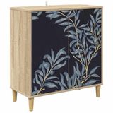vidaXL Dressoir DOKKUM Sonoma 69 x 33 x 75 cm Bewerkt hout