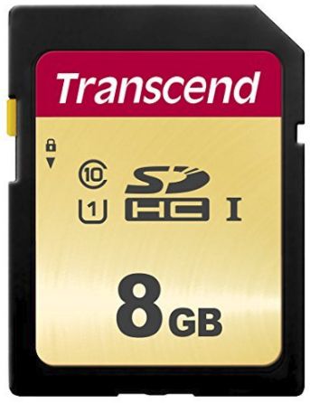 Transcend 8GB SDHC Memory Card - Class 10, UHS-I