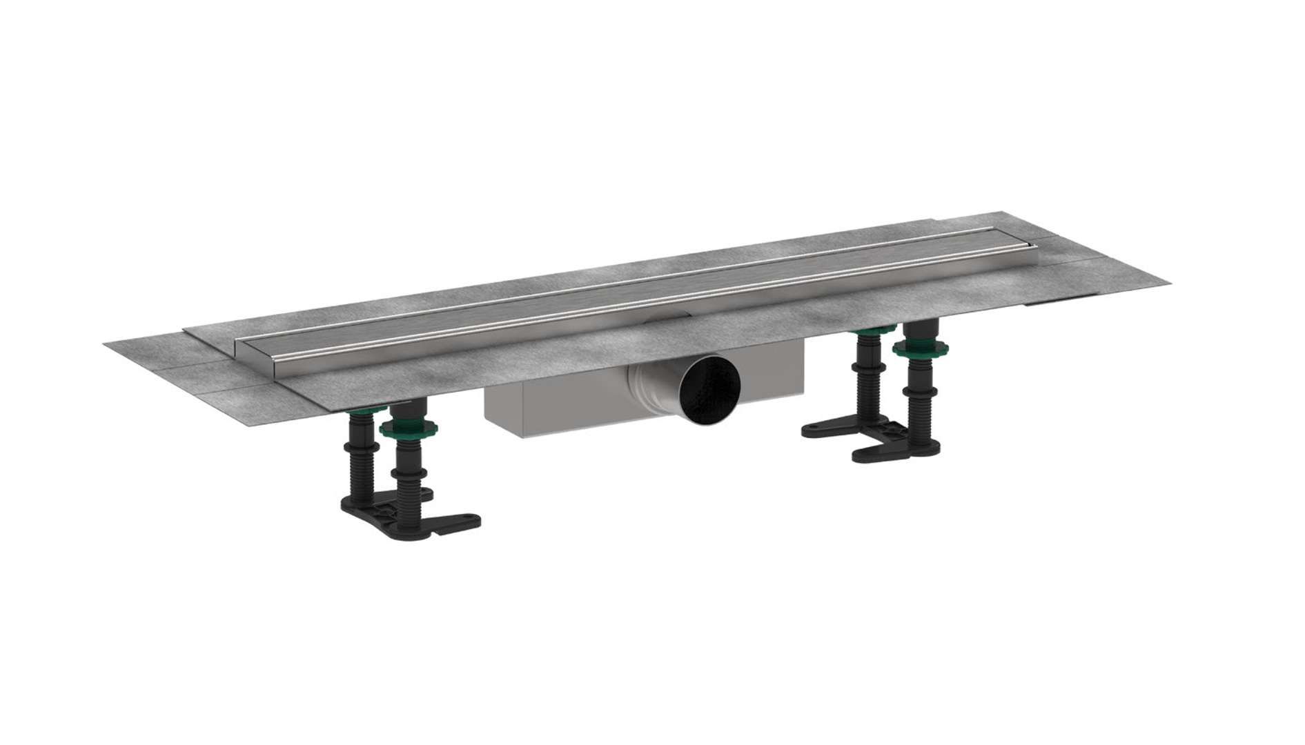 Hansgrohe RainDrain Compact - Douchegoot 60 cm, geborsteld roestvrij staal
