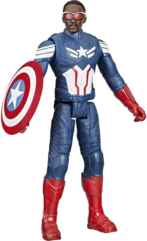 Hasbro Marvel Studios Captain America Brave New World Titan Hero Series Captain America-actiefiguur