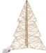 Countryfield Lichtboom/kerstboomp - 49 cm - goud - metaal - 40 leds