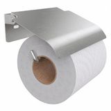 Minismus WC Rolhouder Zilver met Klepje