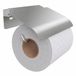 Minismus porte-rouleau WC argent avec abattant