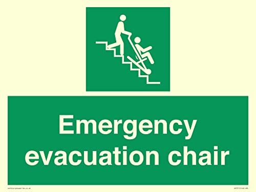 Viking Signs Emergency evacuatie stoel bord - 400x300mm - A3L